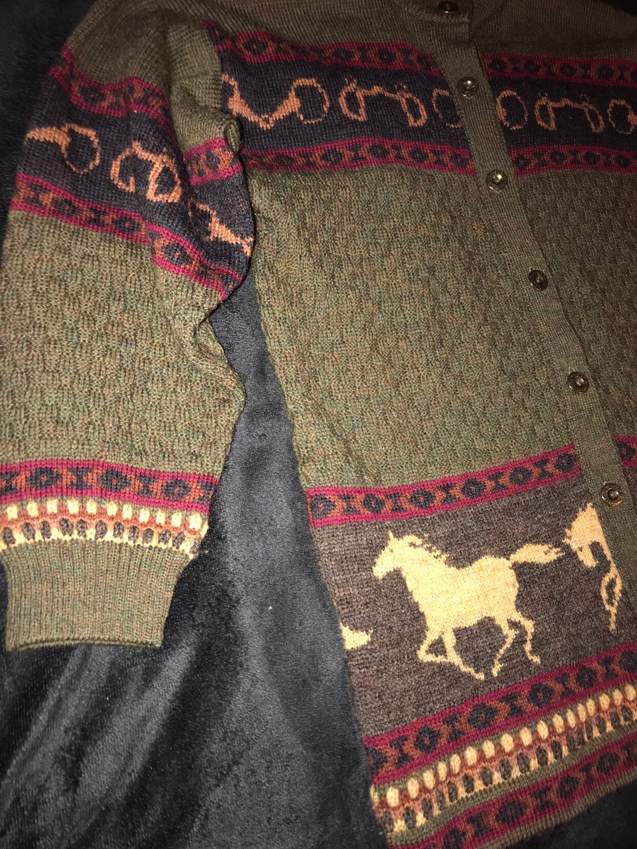 Vintage Horse Sweater. Horse Sweater. Vintage Sweater. Womans Horse