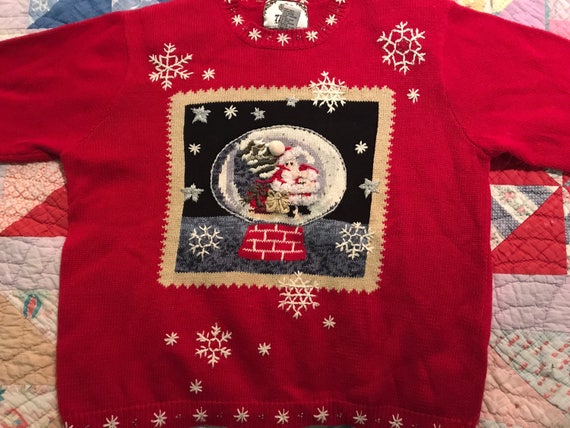 Ugly Christmas Sweater. Vintage Ugly Christmas Sweater. Ugly Christmas Sweater Party. Christmas Sweater. Tiara International Sweater.
