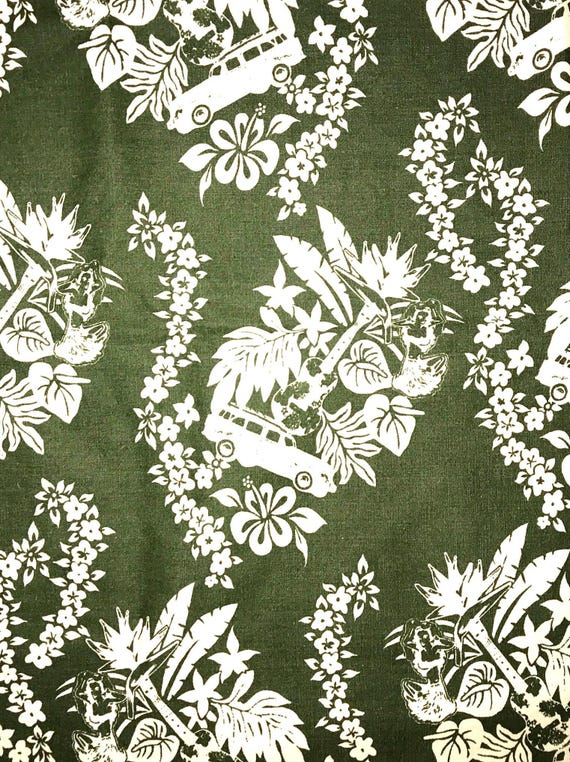 Vintage 1990’s Tommy Hilfiger Green Hawaii Pillowcase Set