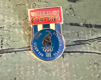 Vintage 1996 Atlanta Olypmics Wheel of Fortune Lapel Pin