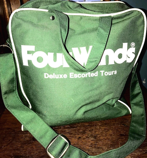 Vintage 1980’s Four Winds Tour Green Carry On Bag