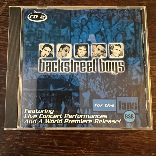 Vintage Backstreet Boys CD. Vintage Compact Disc. Backstreet Boys, For The Fans on cd.