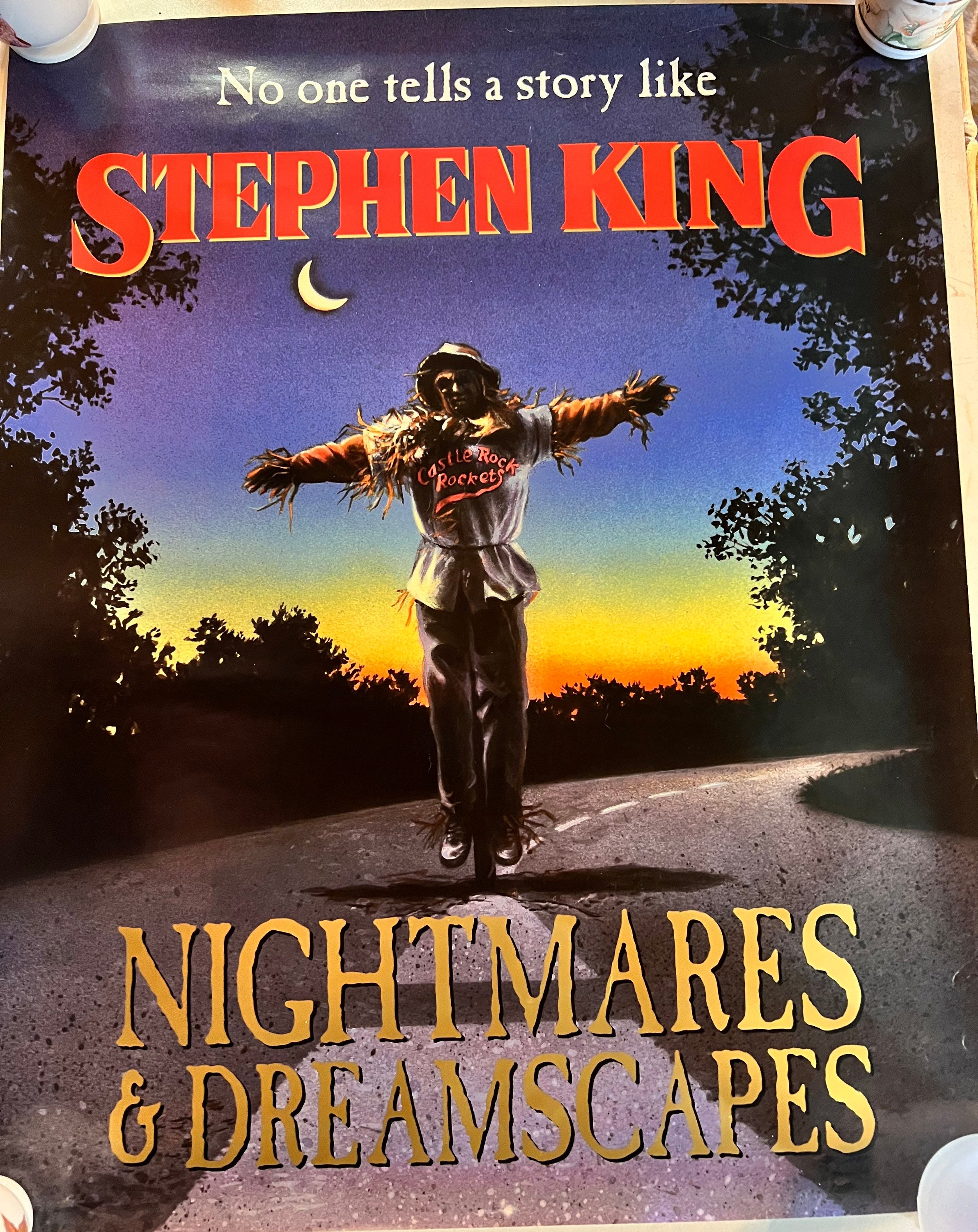 Vintage Stephen King, Nightmares and Dreamscapes Book Poster. 1993 Nightmares and Dreamscapes