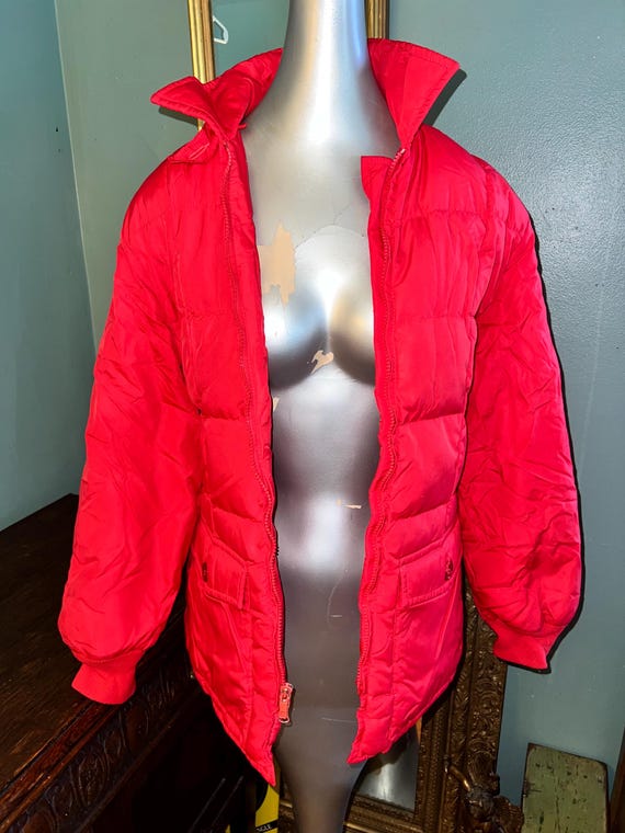 Vintage 80's Eddie Bauer Goose Down Red Puffy Coat. - Etsy