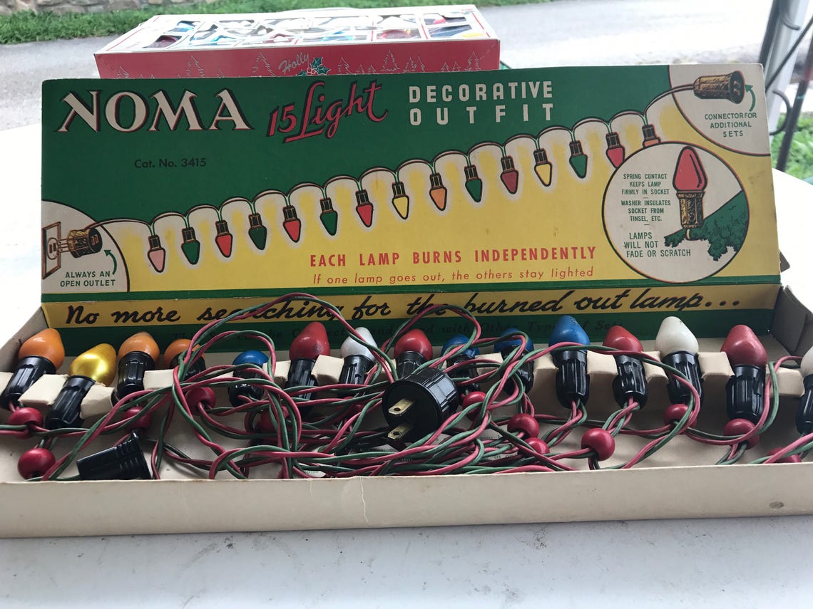 Vintage Noma Christmas Lights 