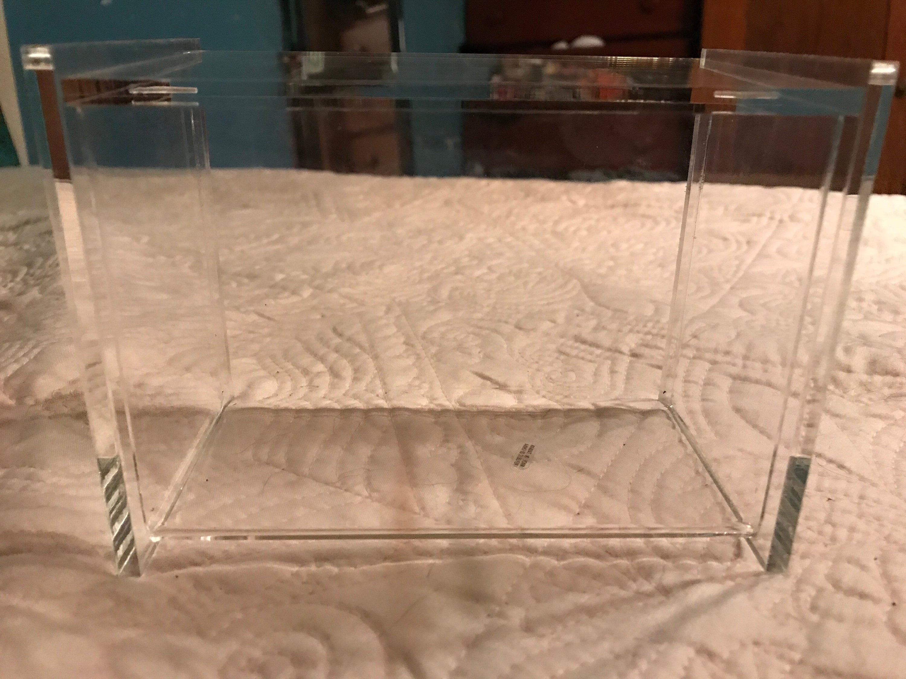 Vintage Lucite Recipe Box. Lucite Box. Lucite Recipe Organizer. Recipe