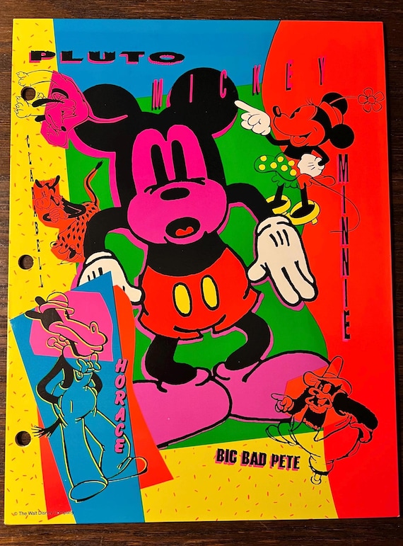 Vintage 1980's Disney's Mickey Mouse and Friends Mead School