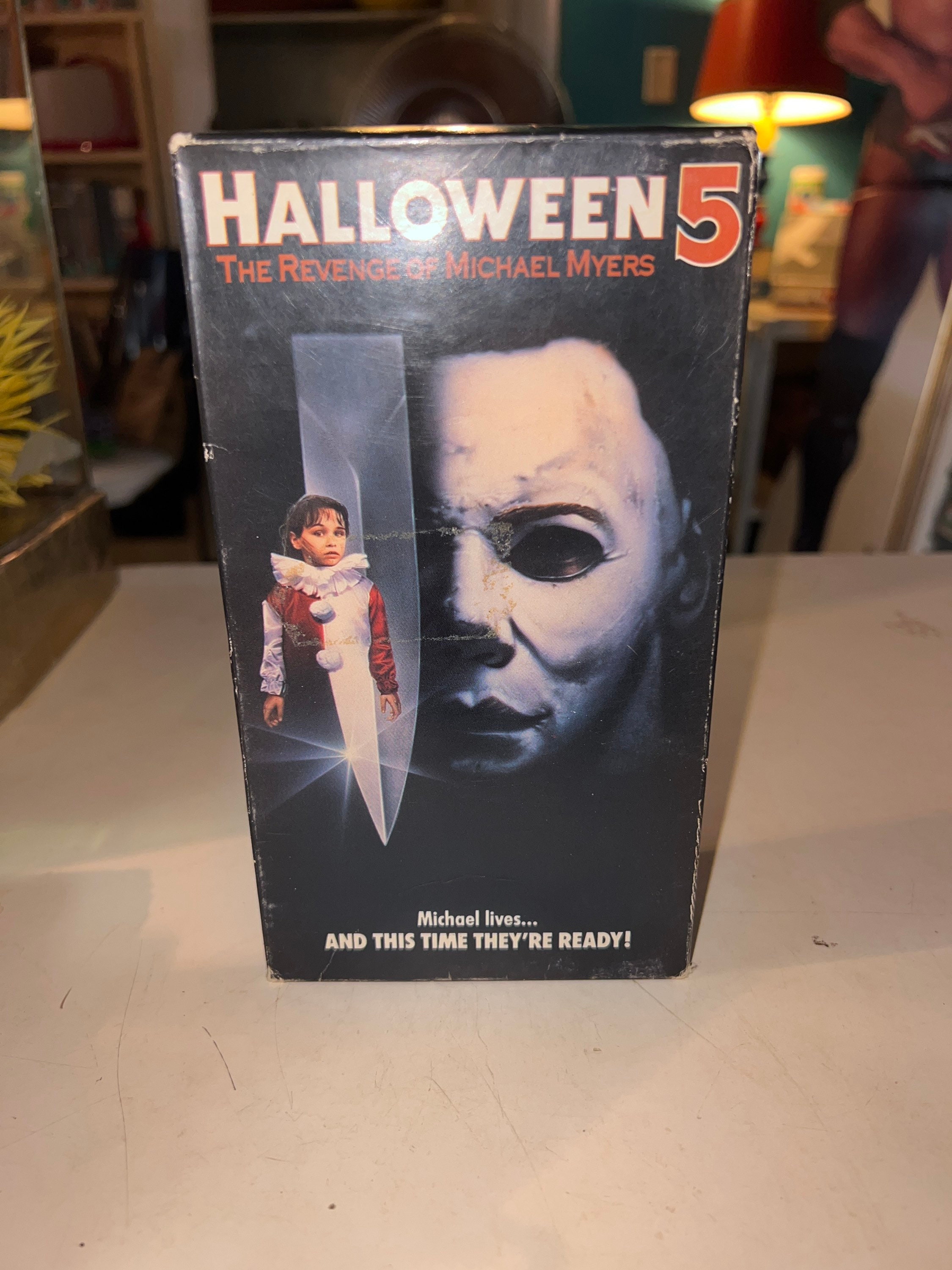 Vintage Halloween 5 VHS Tape. Vintage Video Movie Tape, Halloween