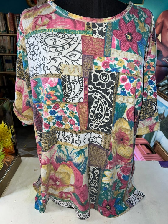 Vintage 90’s The Limited Abstract Mixed Patterns Oversized Shirt