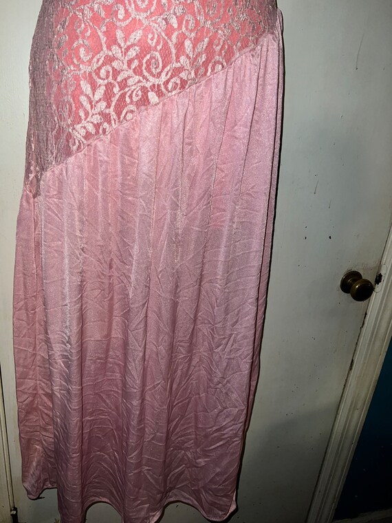 Vintage Pink Nightgown. Pink Nightgown. Pink and … - image 7