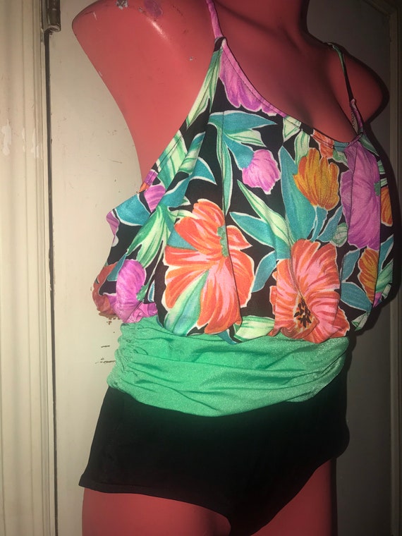 Vintage 1980’s Catalina Swimsuit. Vintage Floral … - image 3