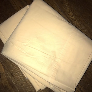 Vintage Ralph Lauren Yellow Full Flat Sheet, Blue Label