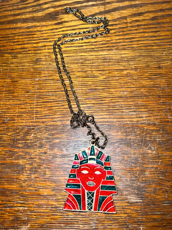 Vintage Egyptian Necklace. Egyptian Pharaoh Penda… - image 2