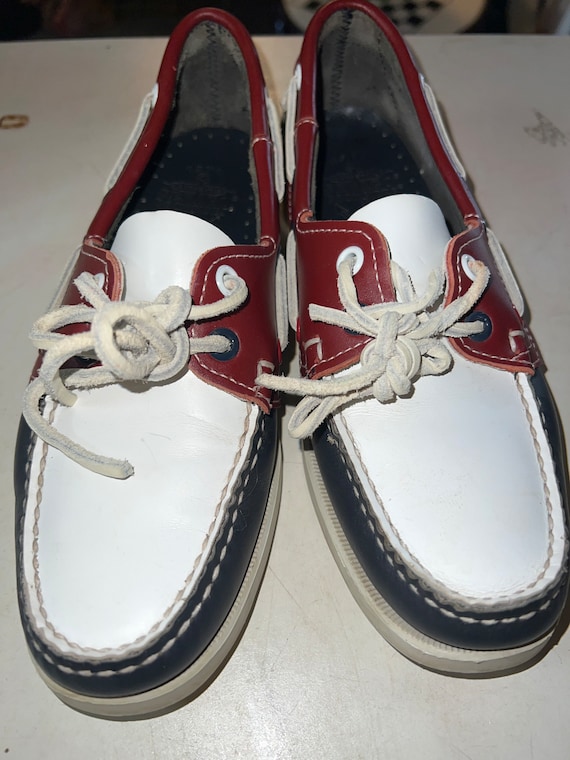 Vintage Sebago Docksiders Shoes. Sebago Multi-Colo