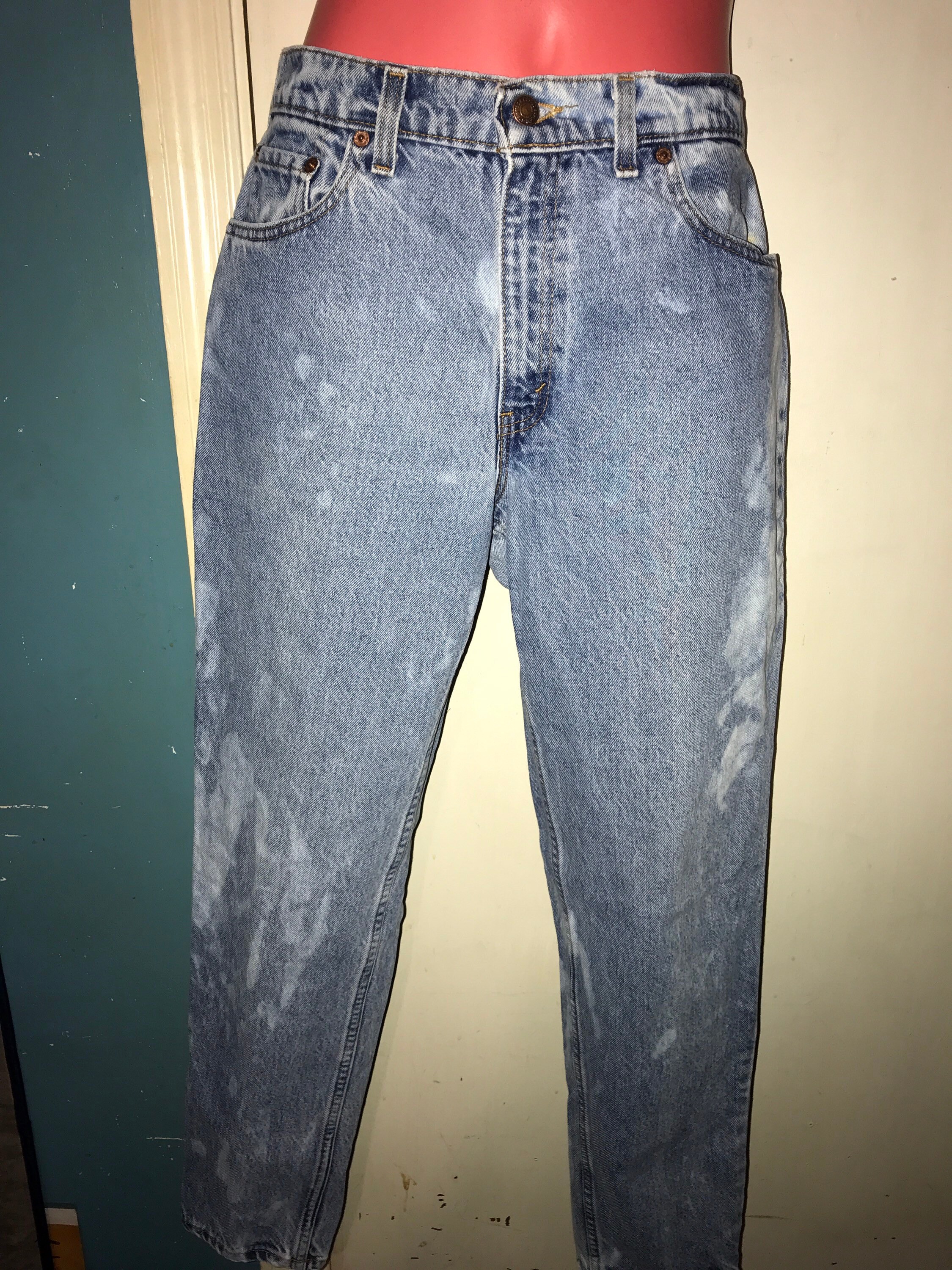 Vintage 80s Bleached Levi Jeans. Levi's 
