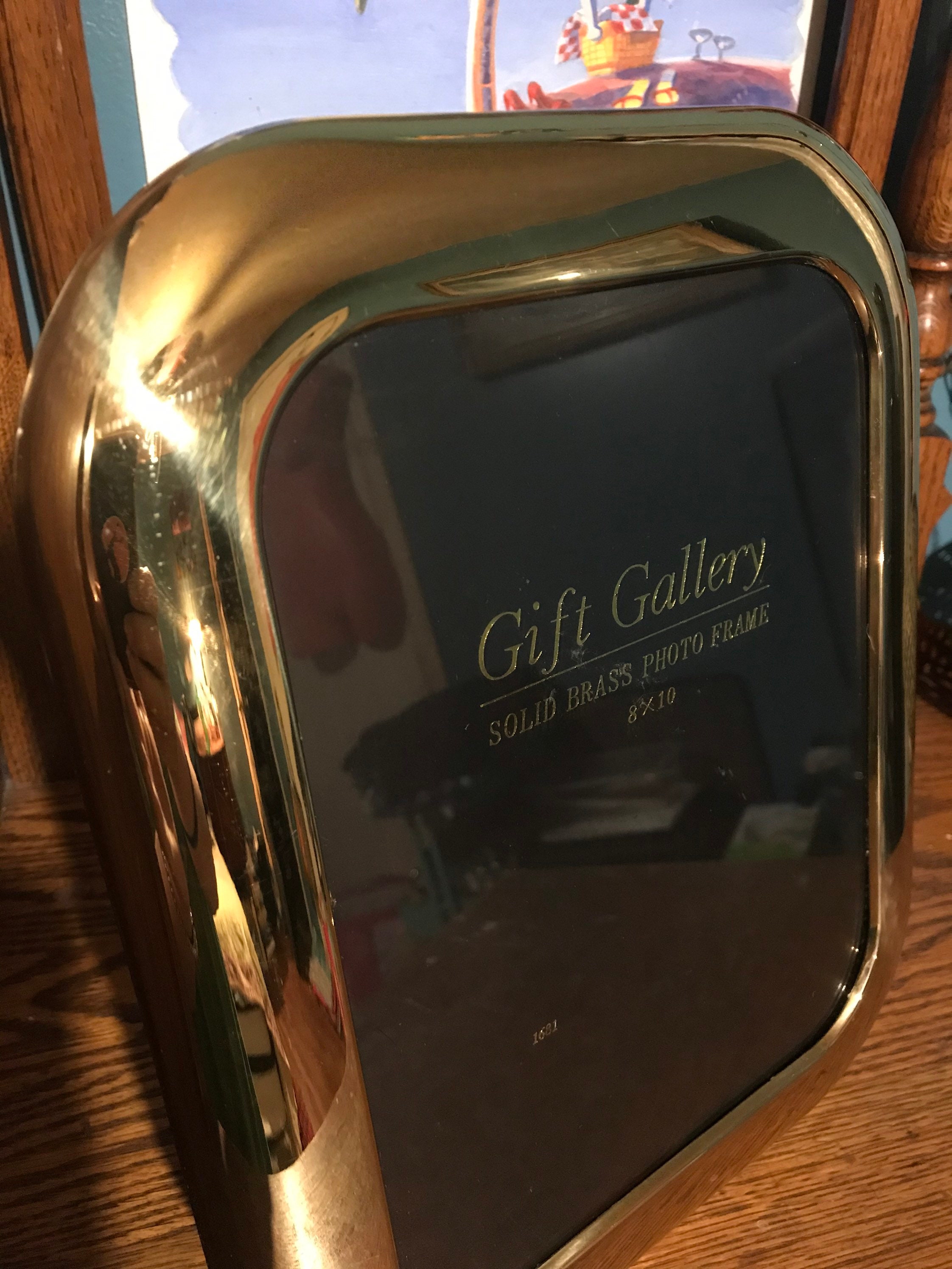 Vintage Brass Frame. Vintage Thick Brass Frame. Brass Picture Frame