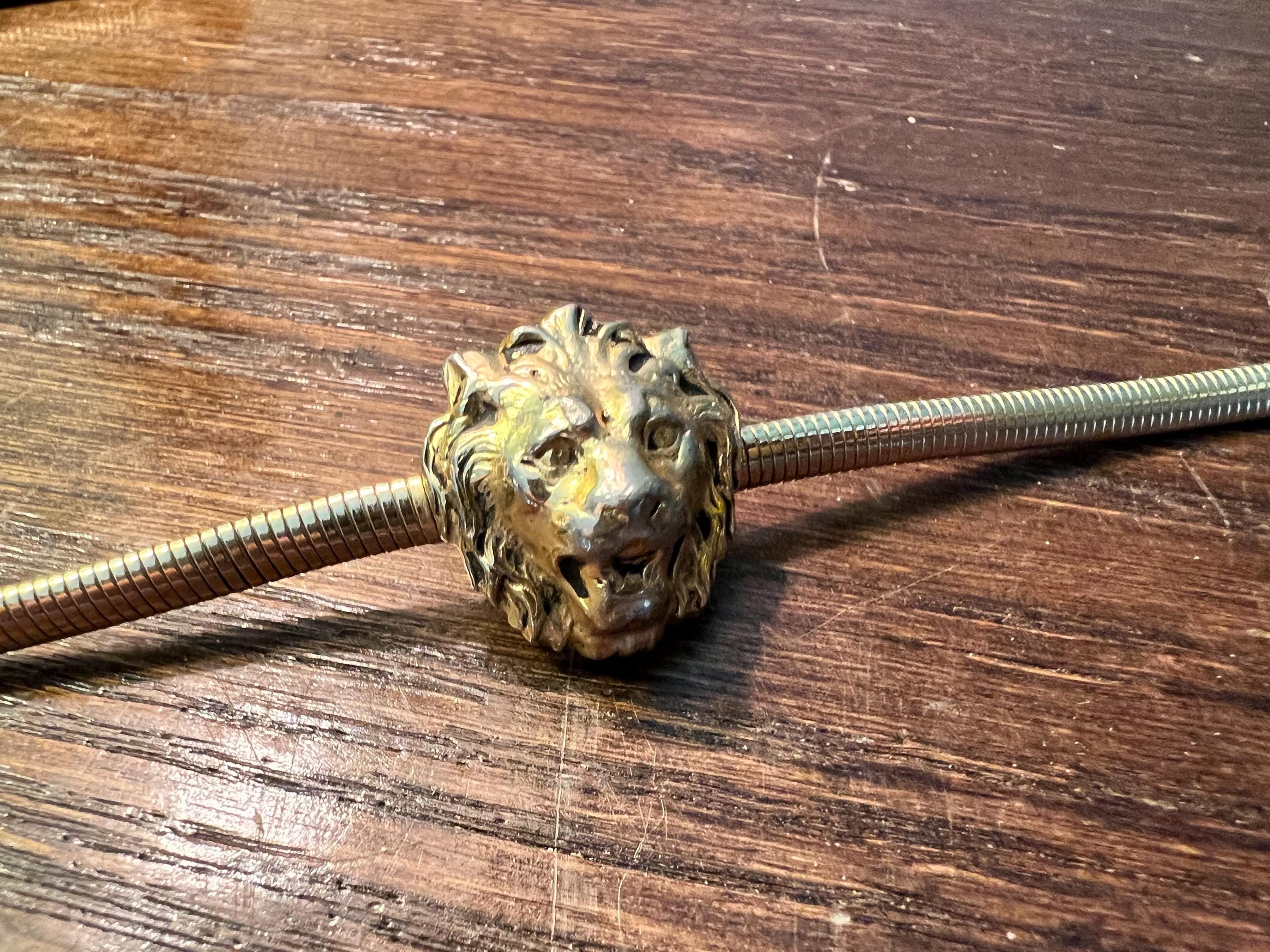 Vintage Lion Head Coin Medallion Chain Belt Womens Gold Baroque Statement Lion Head Chain Belt - Etsy main image 2