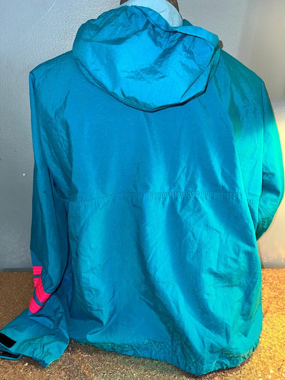 Vintage 1990’s Nylon Pullover Jacket, Colorful, S… - image 4