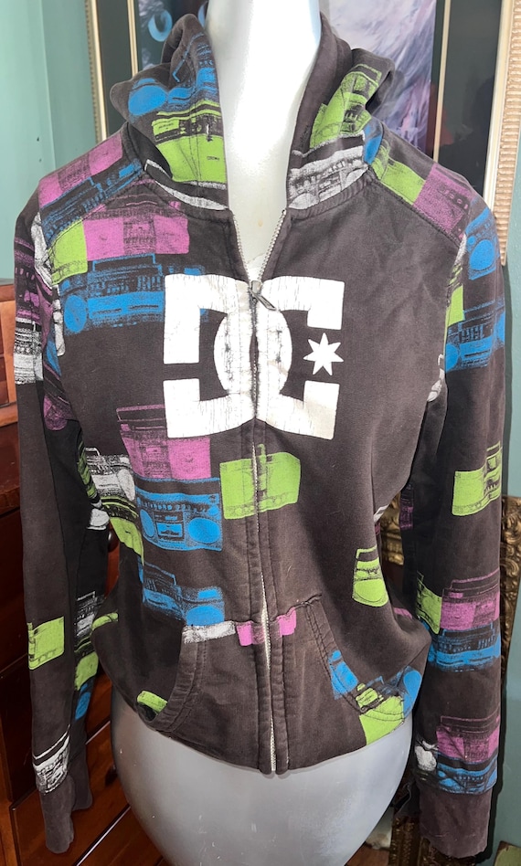 Vintage 90's Y2K Juniors DC Zippered Sweatshirt.