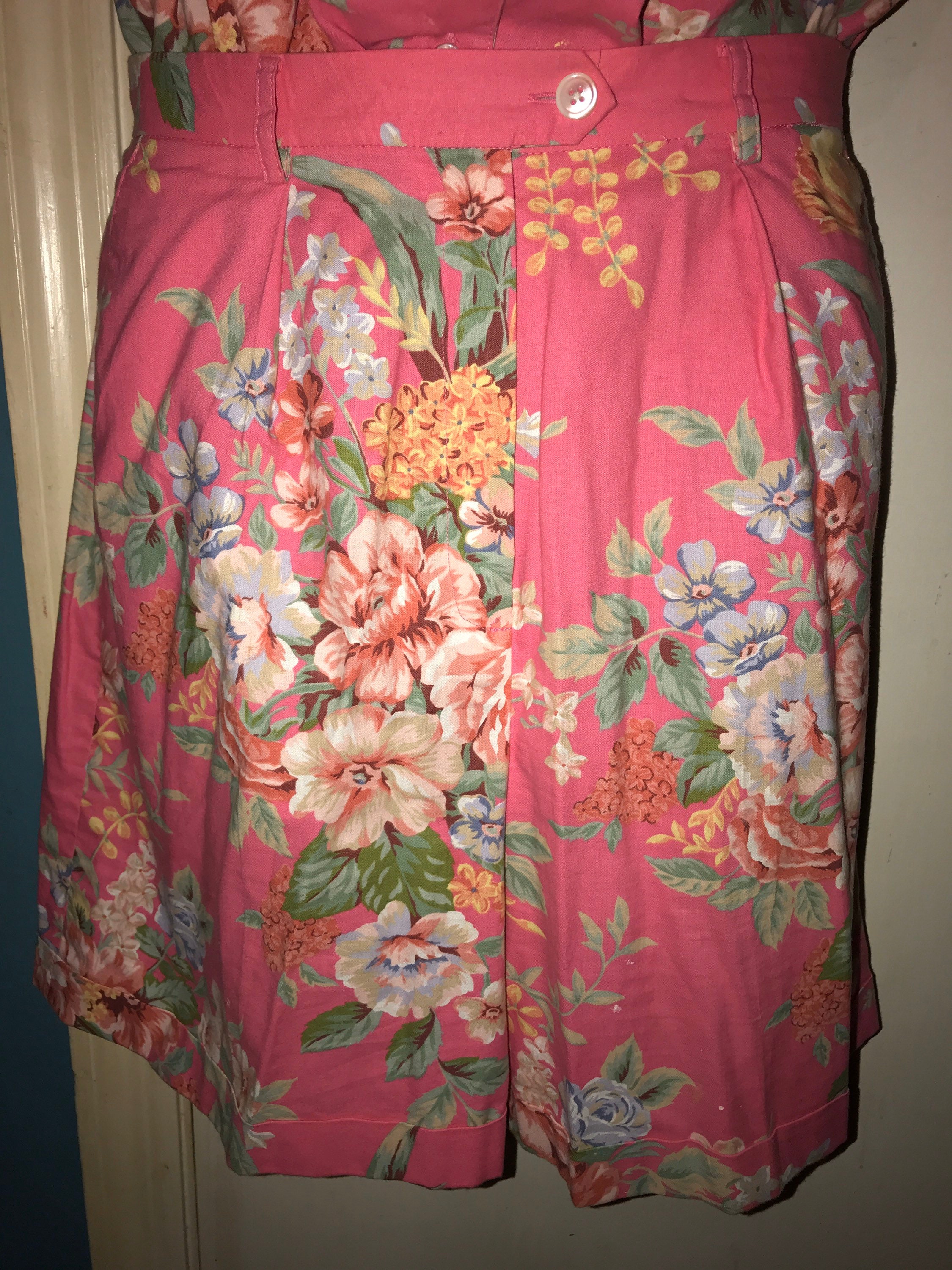 Ralph Lauren Pink Floral Shorts and Shirt. Ralph Lauren Floral Pink ...