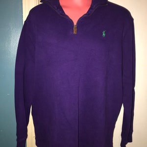 Vintage Polo, Ralph Lauren Purple Pullover Shirt, Size Large