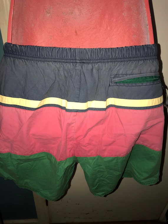 Vintage Nautica Swim Trunks. 1990’s Faded Out Col… - image 7