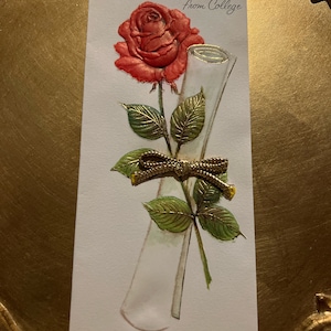 Vintage 1970’s Hallmark Graduation Card, Congrats! Presigned