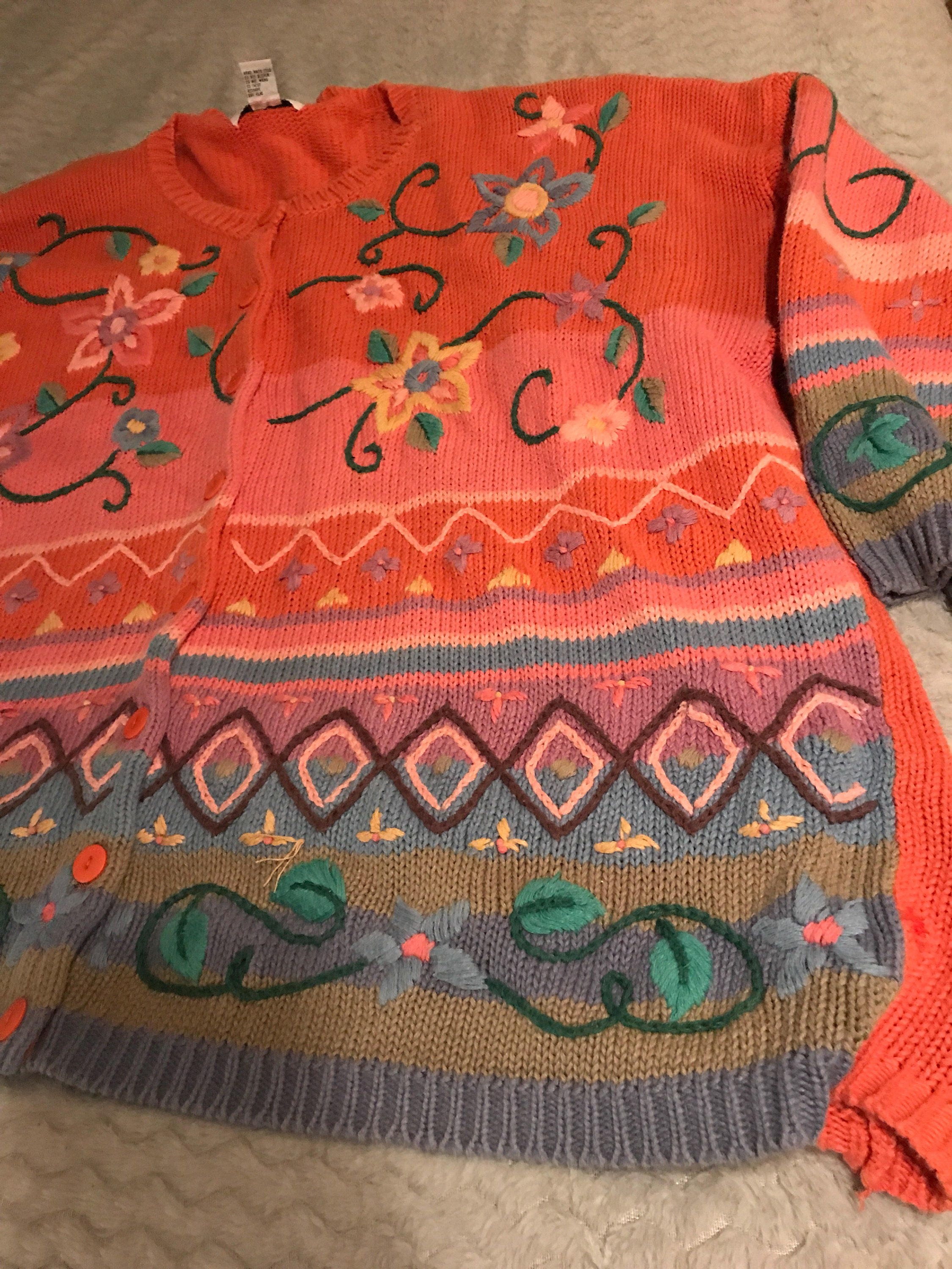 flower sweater design