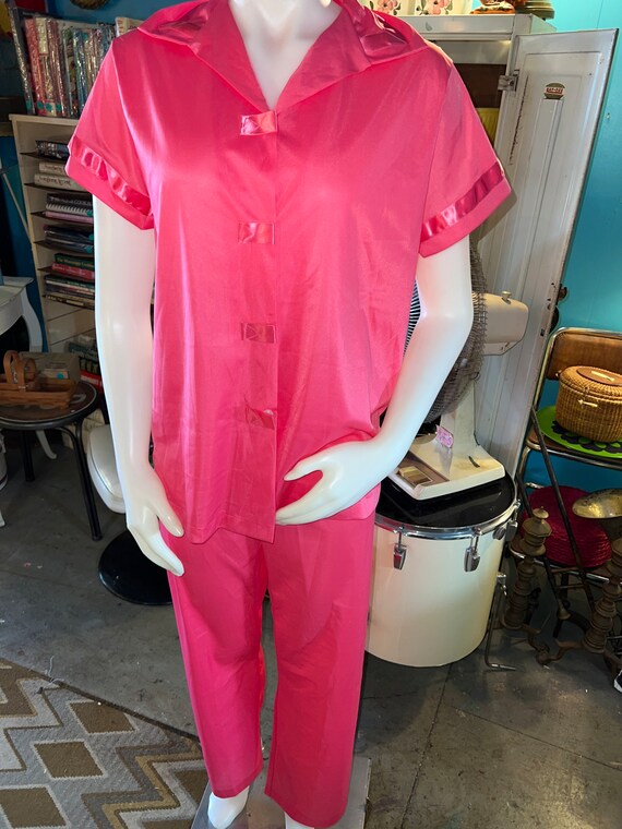 vintage pink pajama set Gem