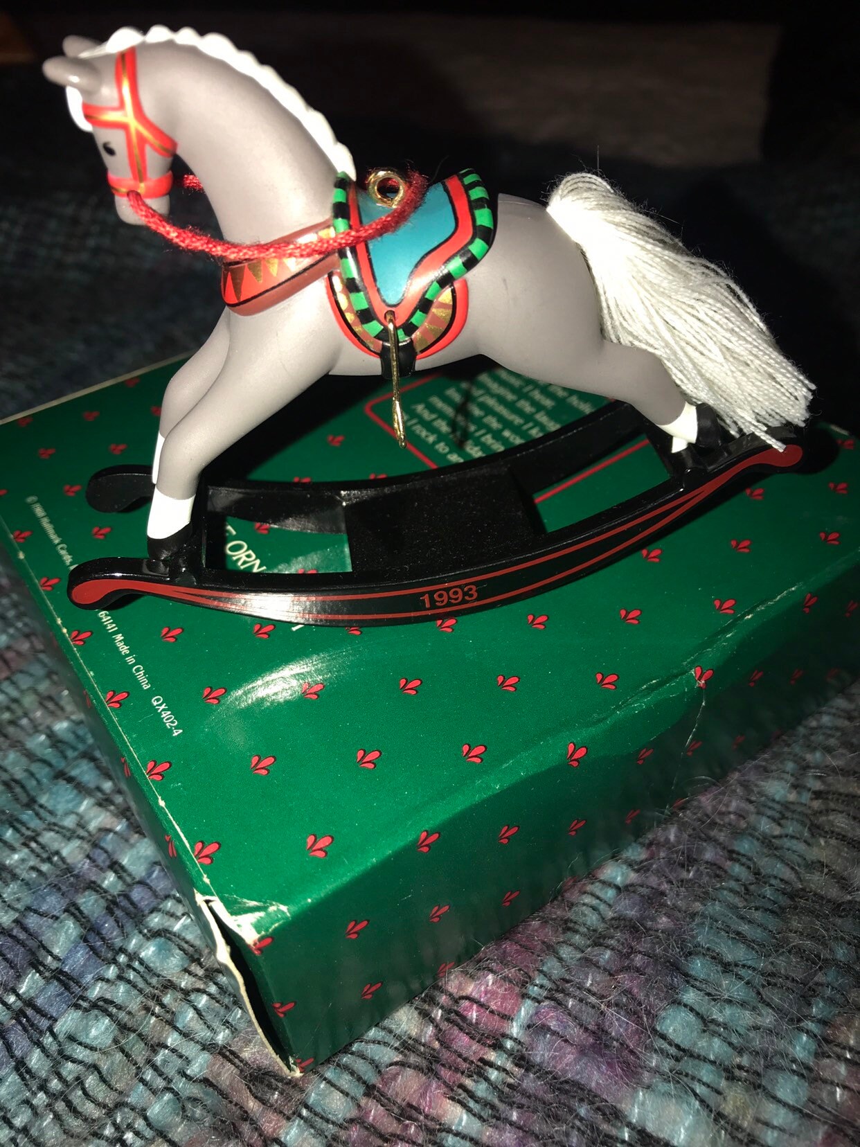 Vintage Hallmark Keepsake Ornament. 1993 Rocking Horse Collectors