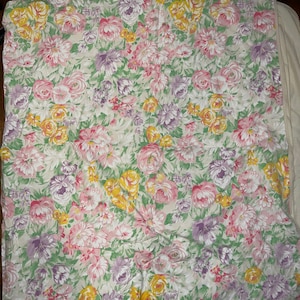 Vintage 1960’s Beacon Looms Floral Full Size Duvet Cover