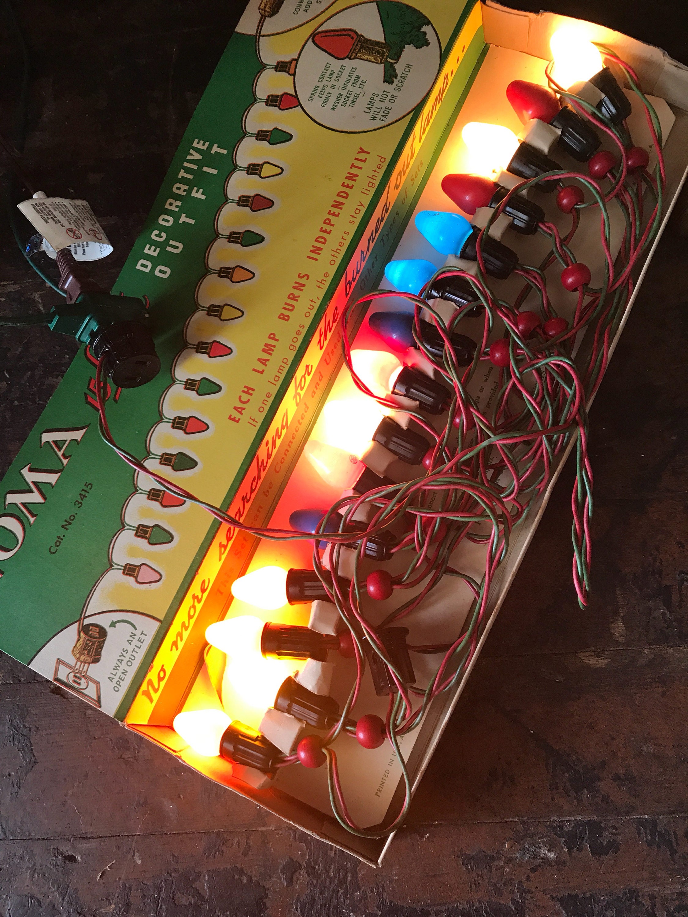 Vintage Noma Christmas Lights. Vintage Christmas Lights. Etsy