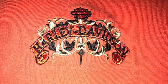 Vintage Orange Harley Davidson Tank Top Shirt, Lexington, KY Shirt, Size Large