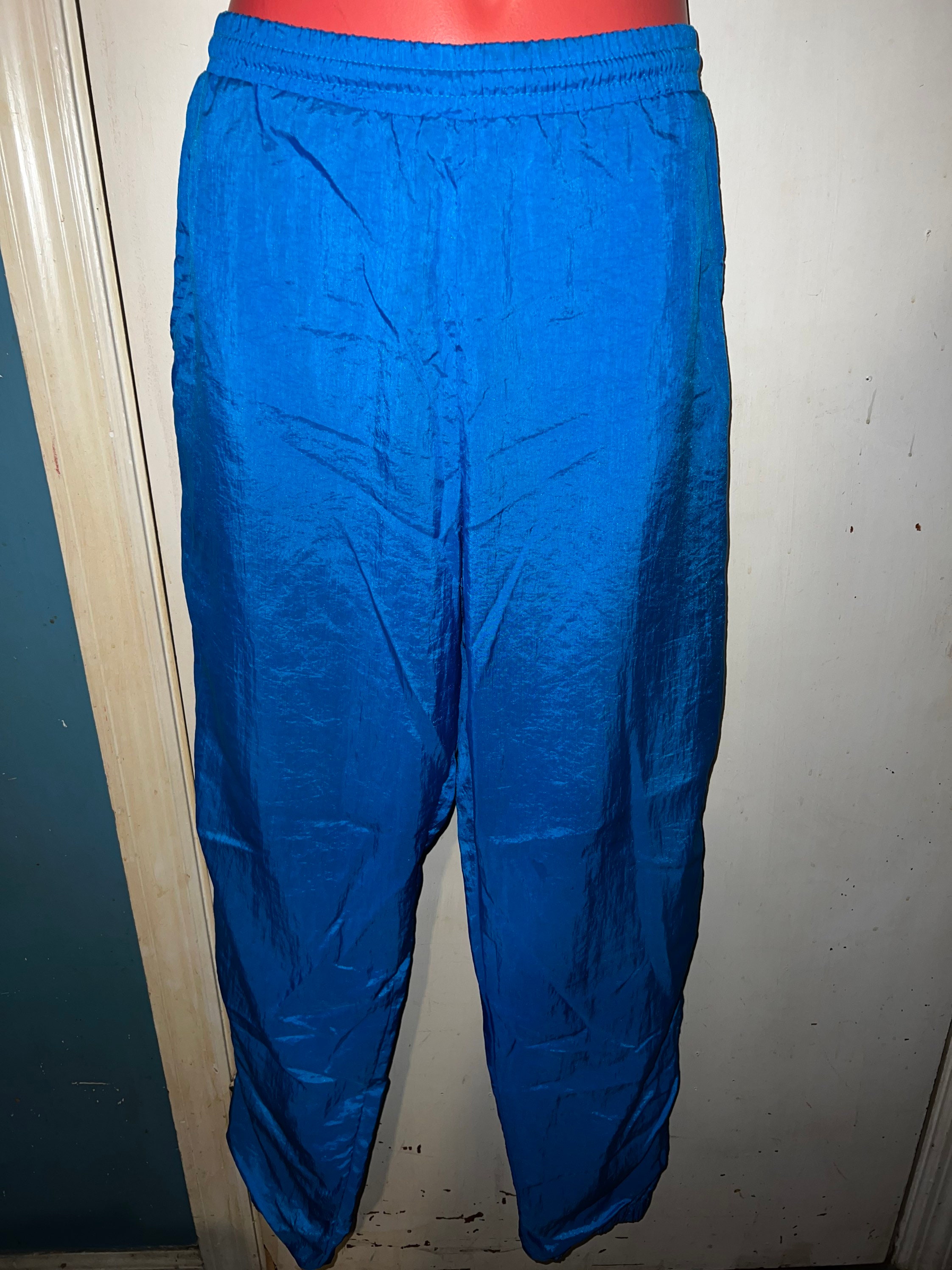 Vintage Windbreaker Pants. Ocean Blue Windbreaker Pants. Windbreaker ...