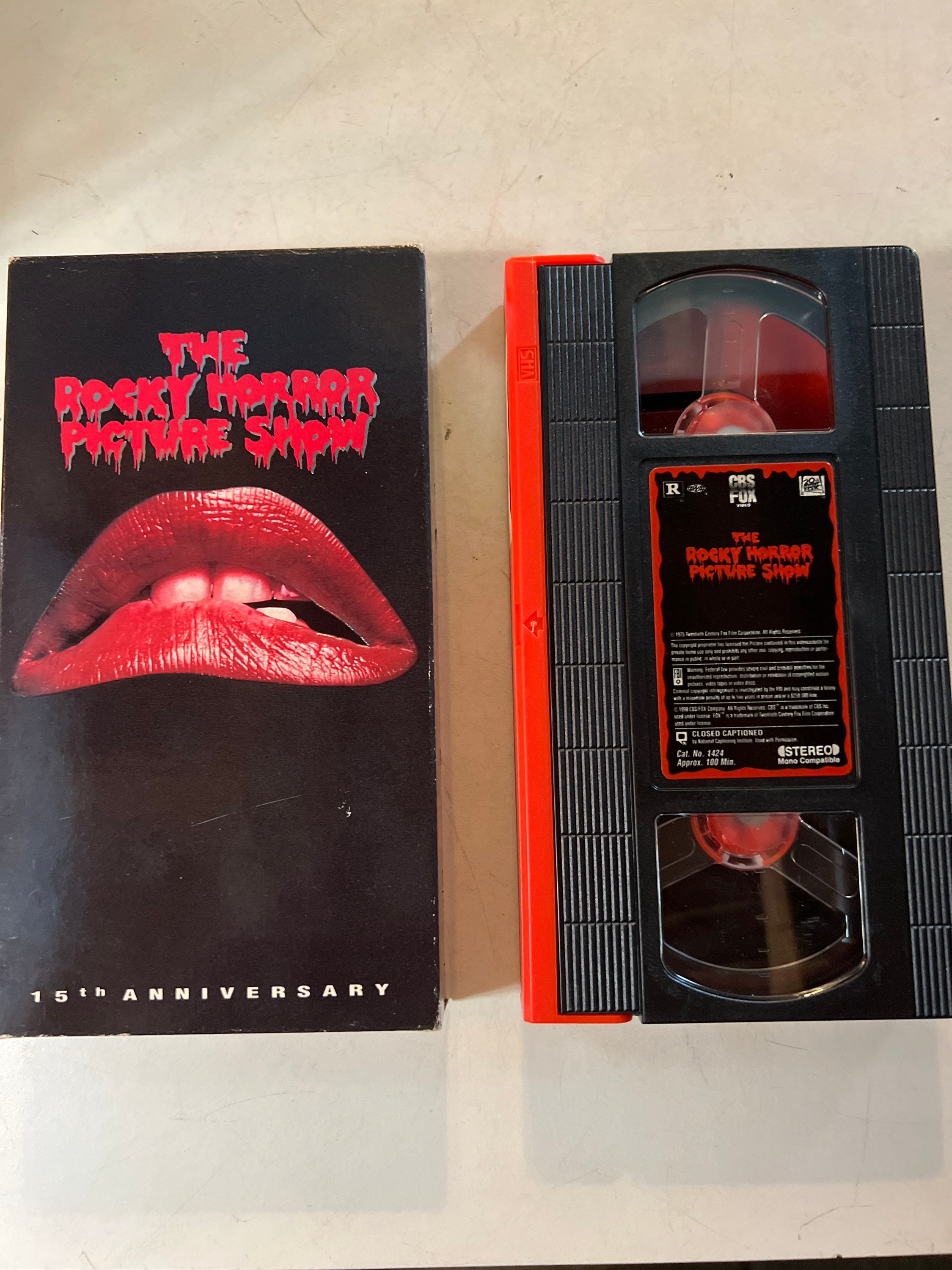 Vintage Rocky Horror Picture Show VHS Tape. Vintage Video Movie Tape