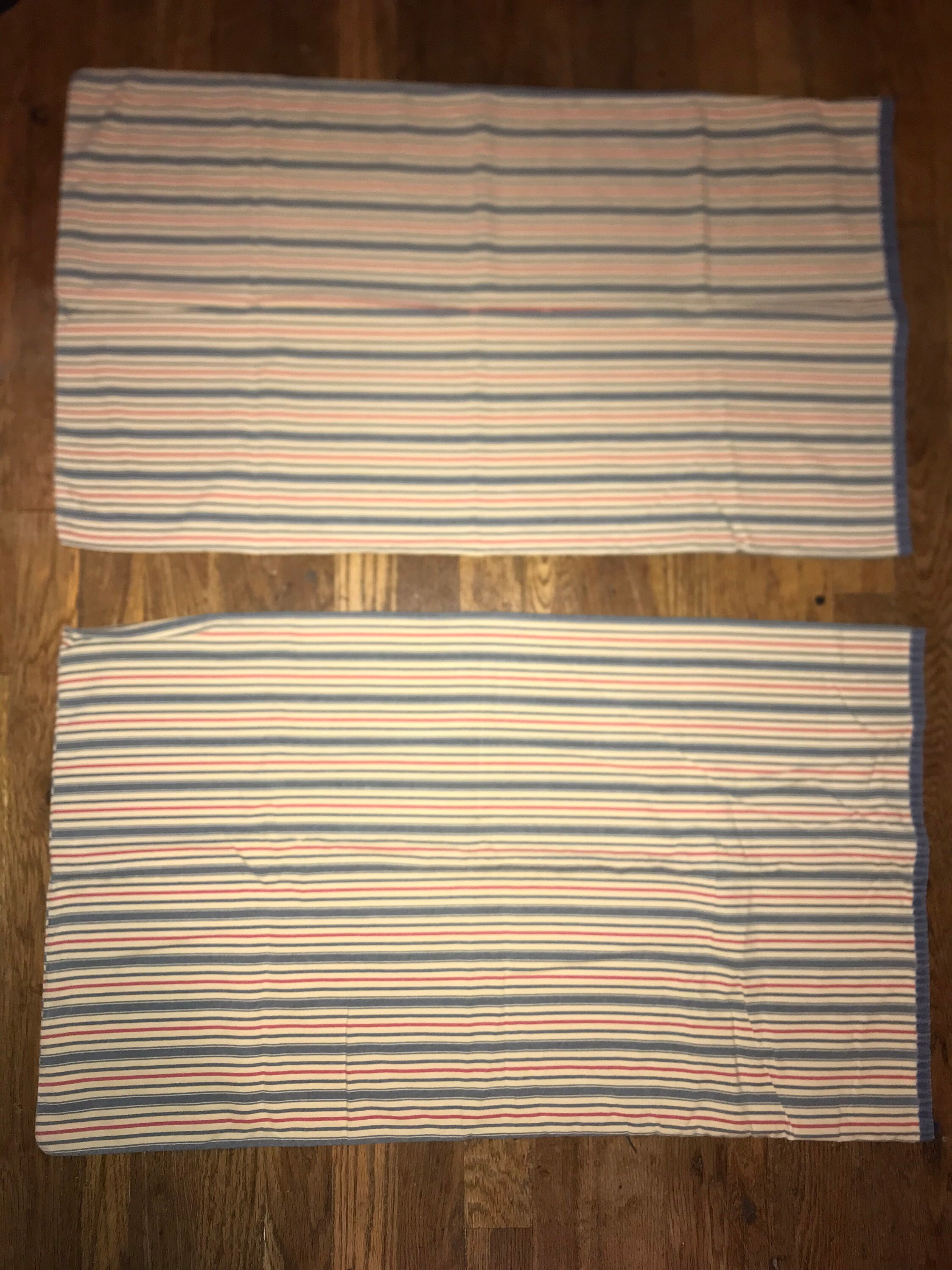 Vintage Ralph Lauren Standard Size Pillowcase Set. Distressed Ralph
