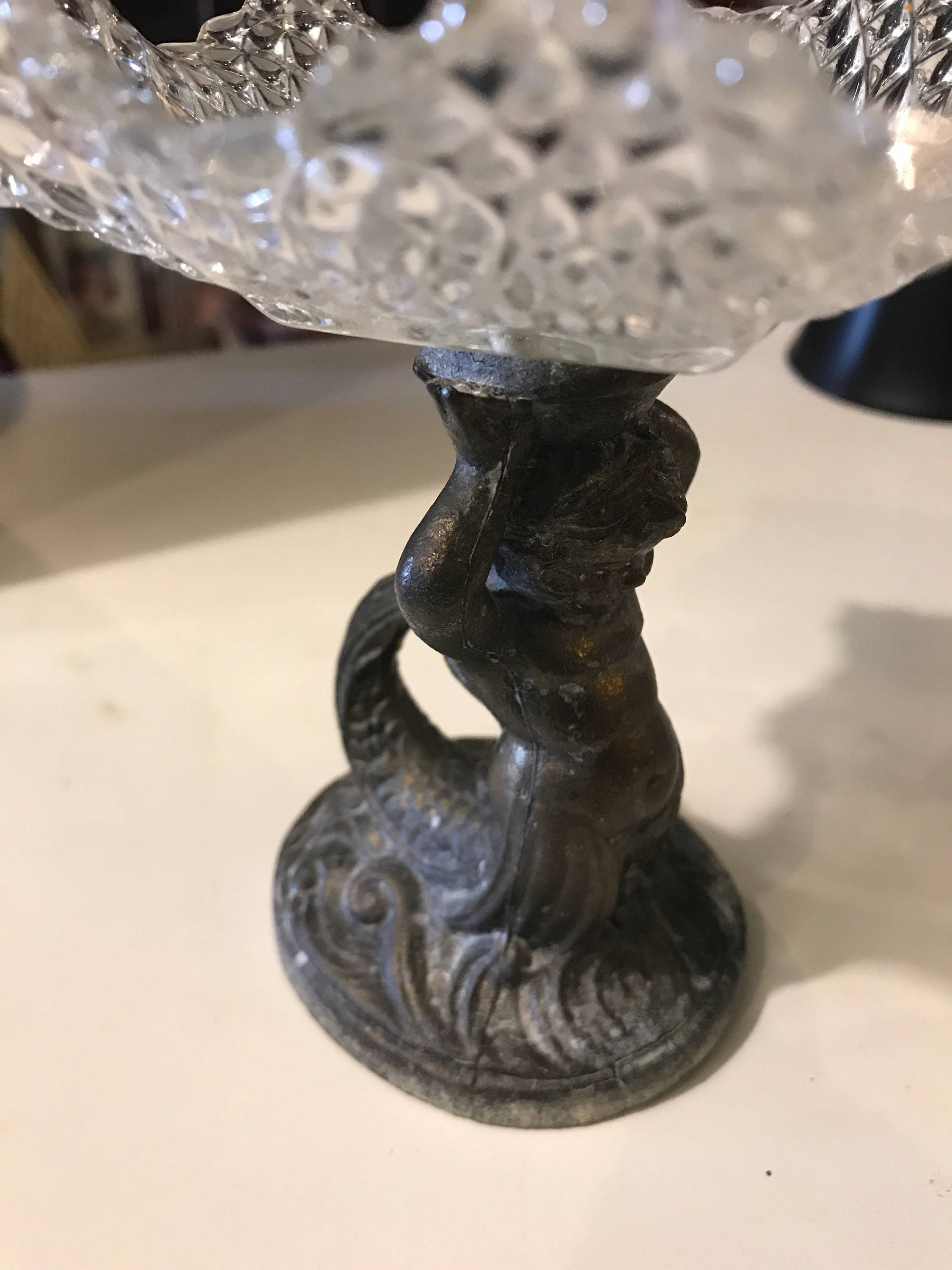 Vintage Cherub Mermaid Dish. Mermaid Dish. Cherub Mermaid Soap Dish