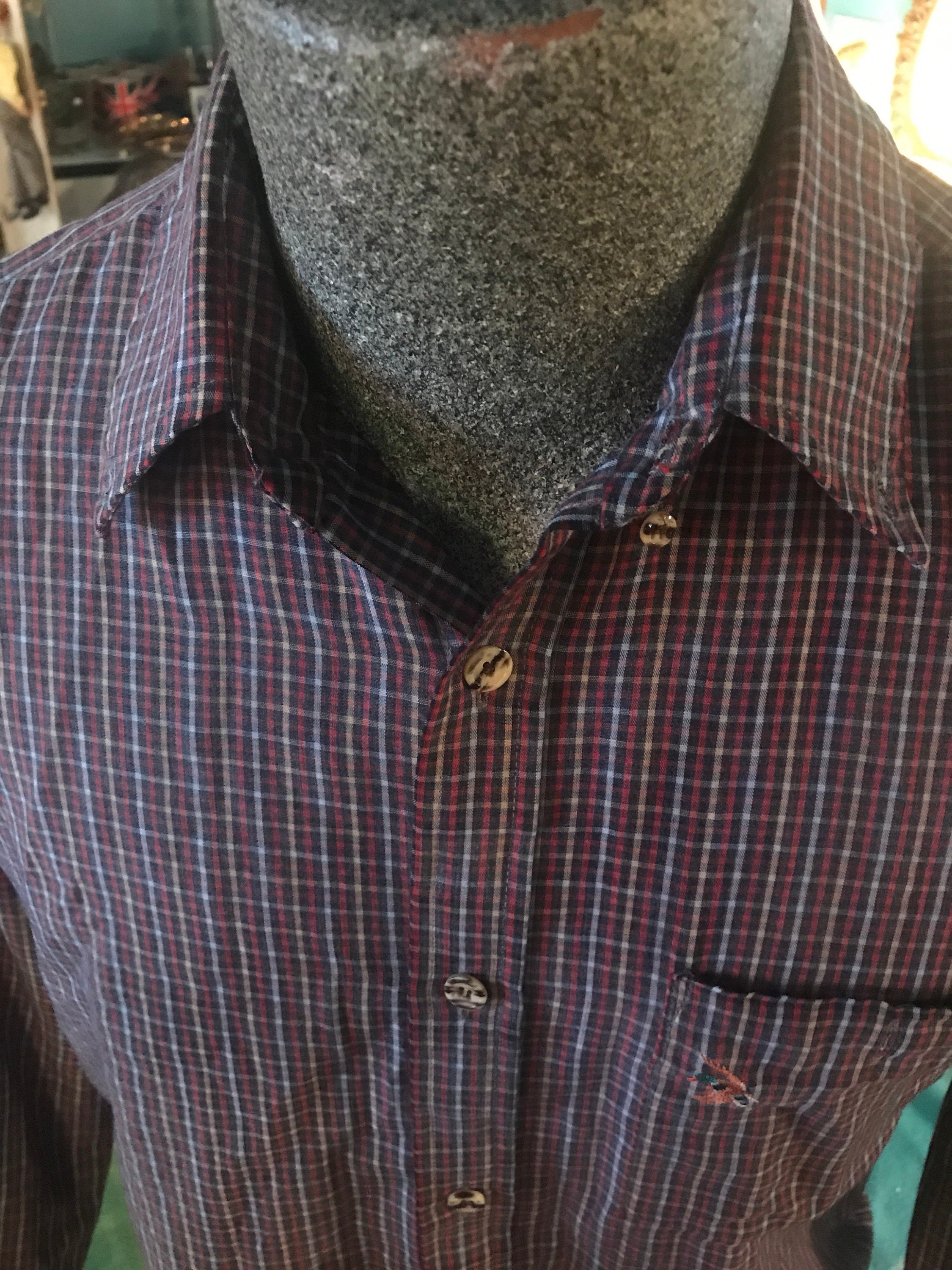 Vintage Men's Shirt. Mens Raintree Southern By Hampton Shirt. Men's ...