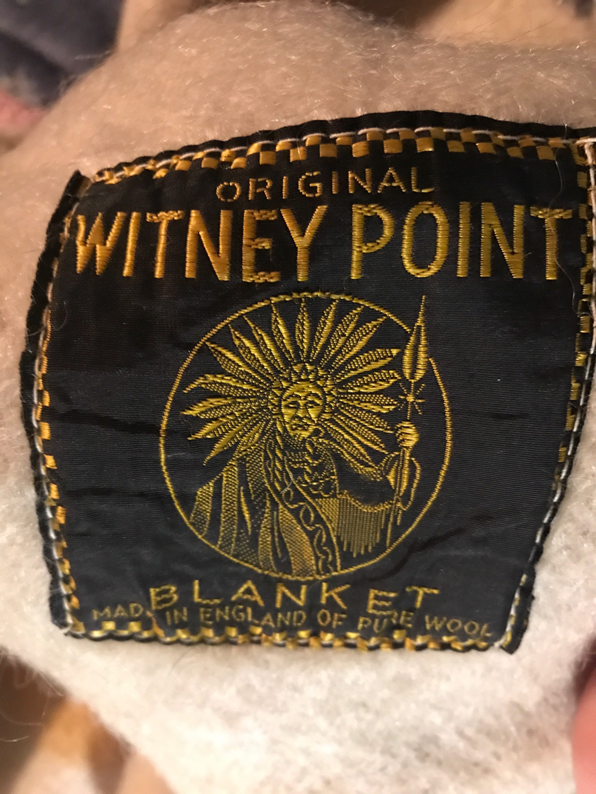 Vintage 1950's Whitney Point Wool Blanket, Beautiful Four Vintage 1950's Whitney Point Wool Blanket, Beautiful Four