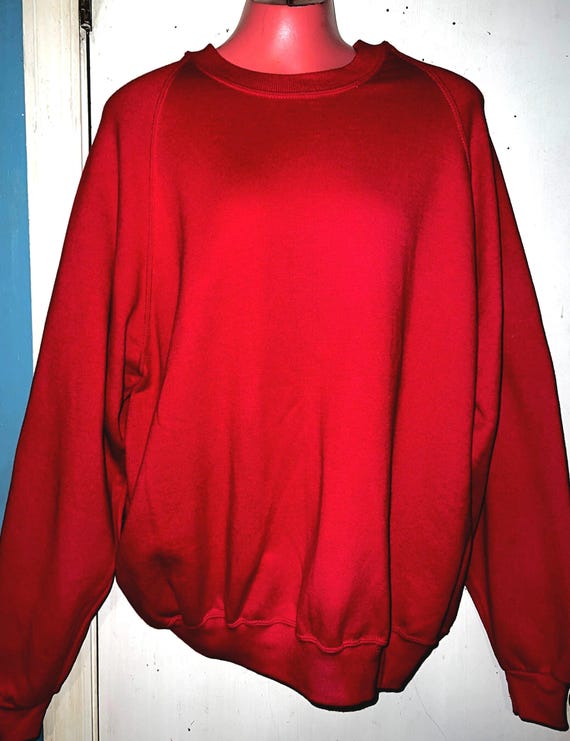 Vintage 90’s Red Jerzees Plus Size Sweatshirt, Size 3X