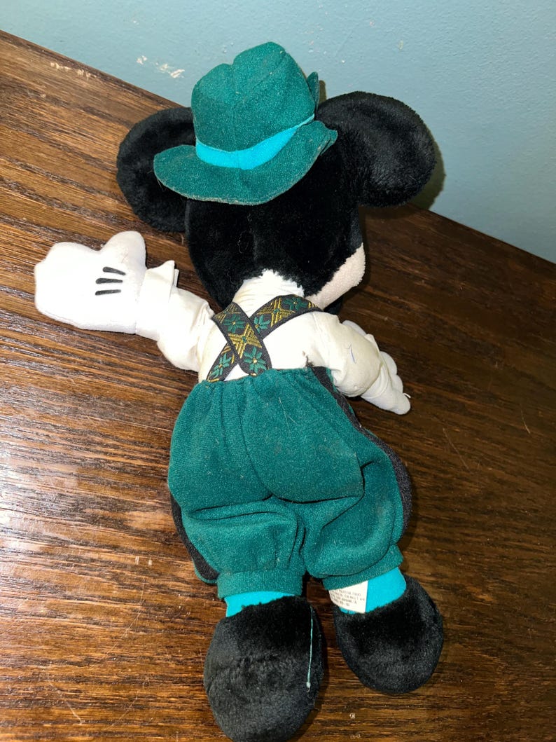 Vintage 1990’s Walt DisneyWorld German Mickey Mouse Plushie bild 5