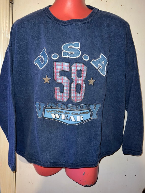 Vintage 80's Varsity Wear Sweatshirt. Cool 80s Swe