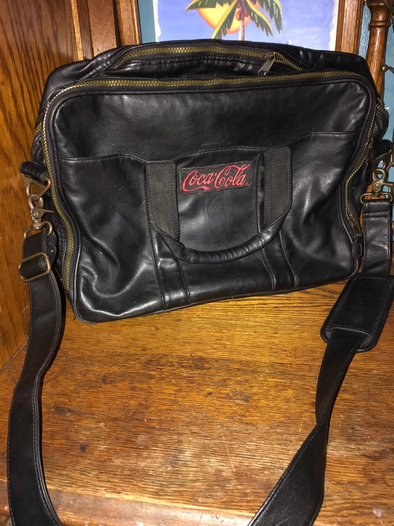 Vintage Black Leather Satchel. Vintage Leather Bag
