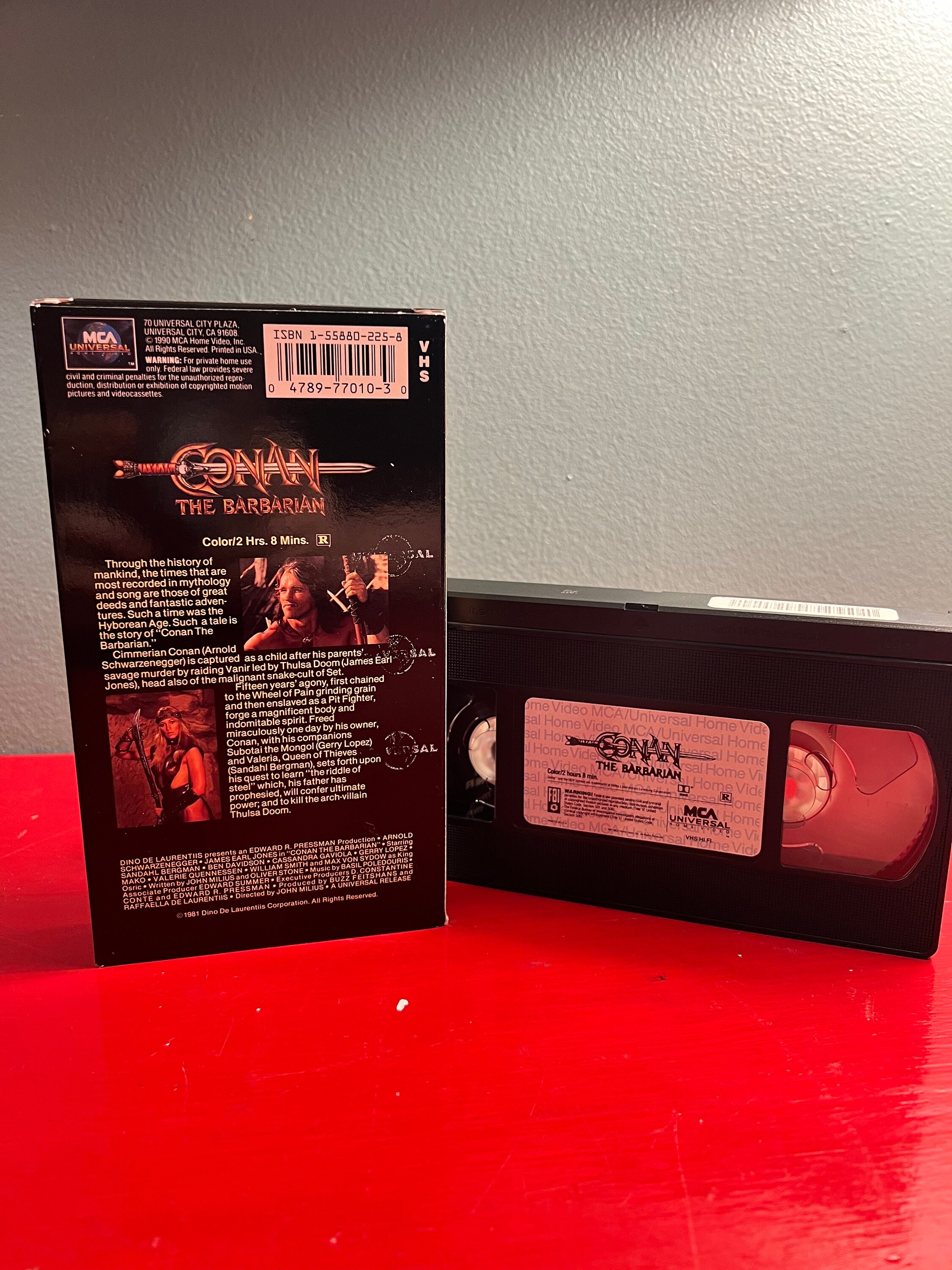 Conan the Barbarian VHS Tape. Action, Fantasy, Arnold