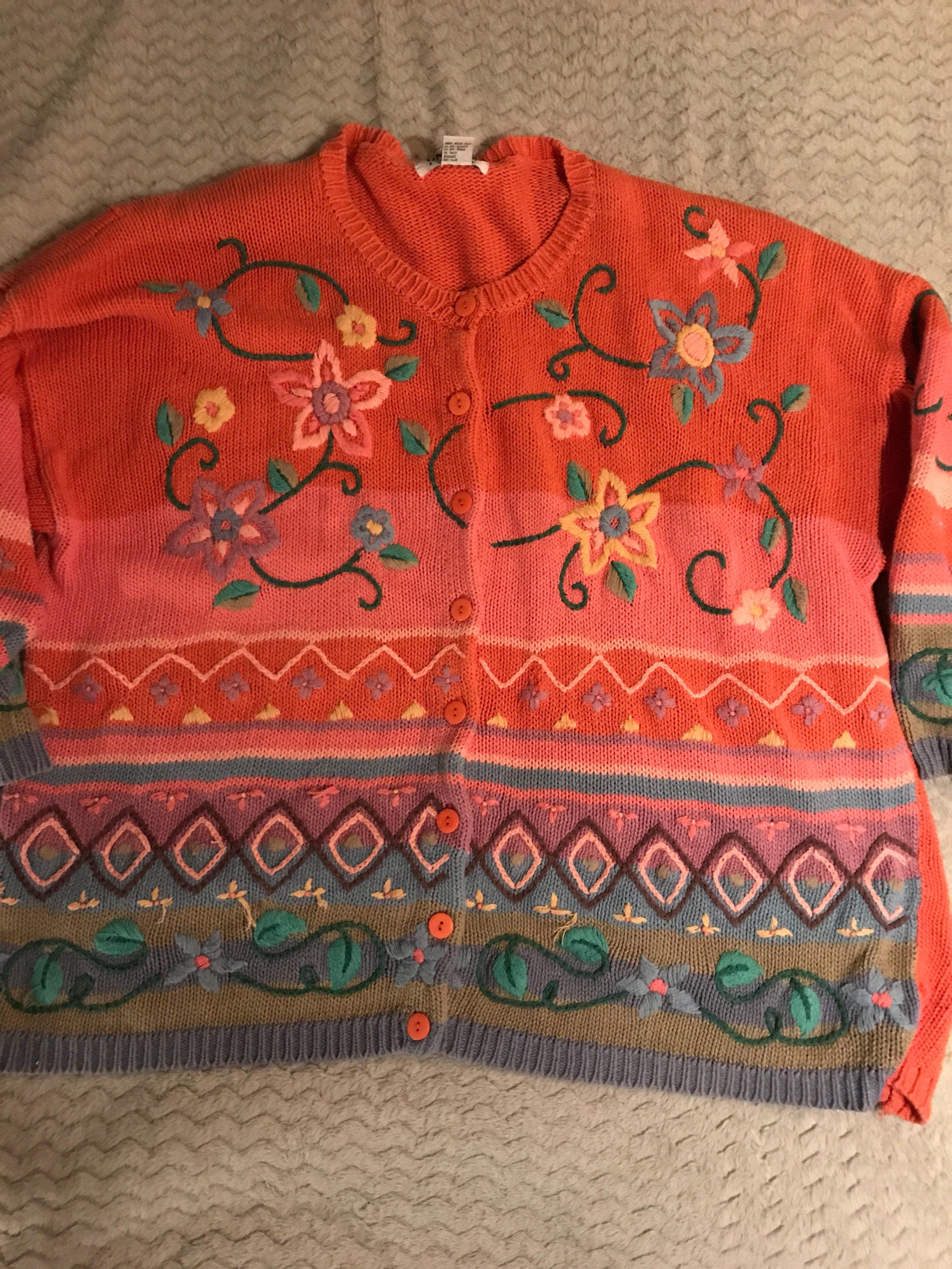 flower sweater design