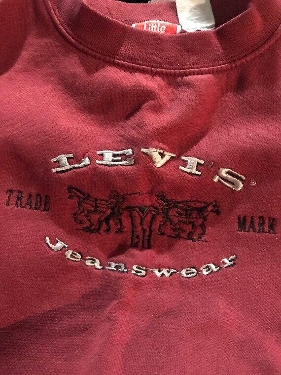 Vintage 90's Kids Levi Jeans Sweatshirt. Kids Mar… - image 2