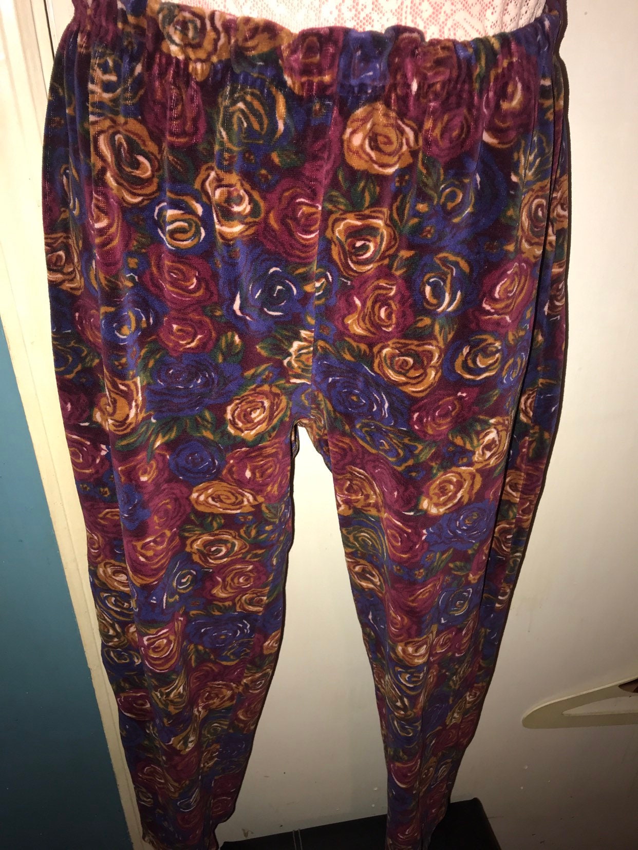 Vintage Velour Stirrup Pants. Womens Velour Liz Claiborne Stirrup Pants ...