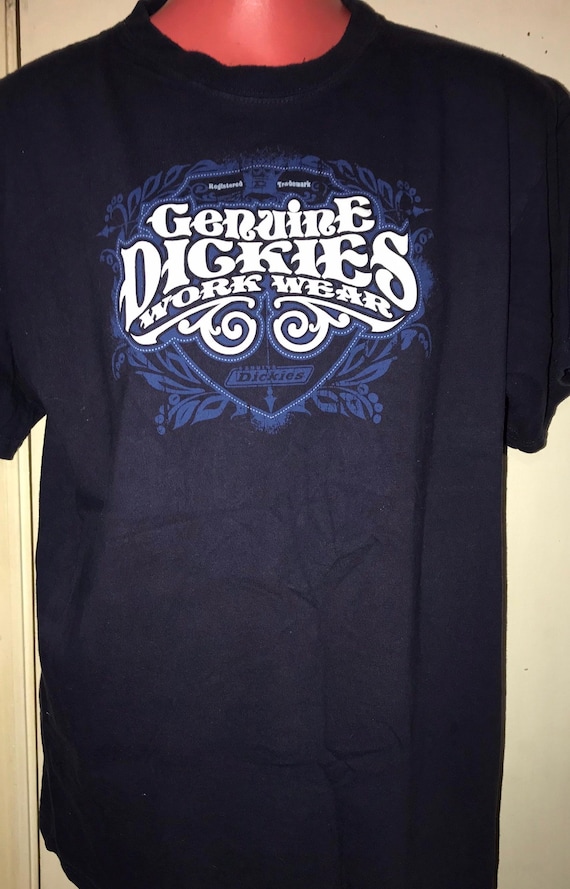 Vintage 90's Navy Blue Dickies T-Shirt, Size XL
