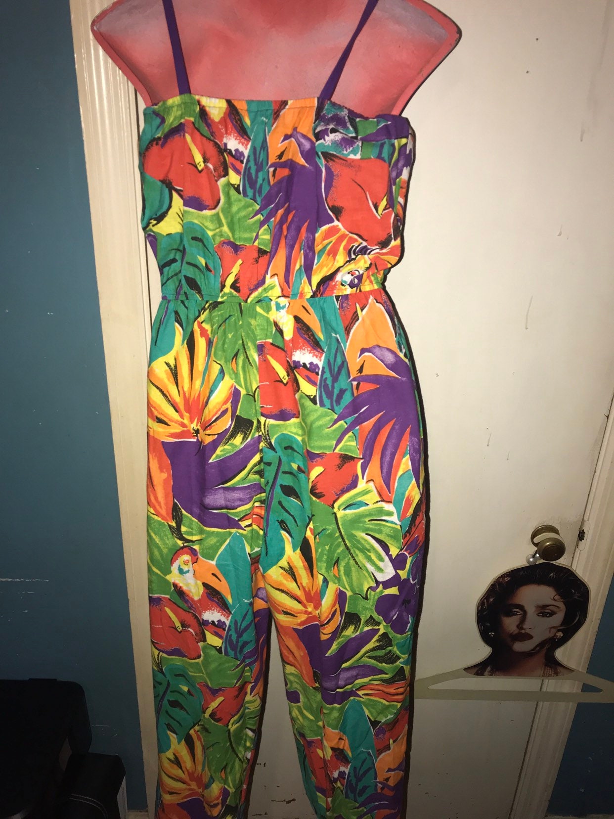 hawaiian print jumper