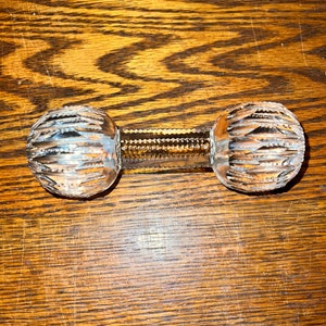Vintage Large Crystal Master Dumbbell Knife Rest